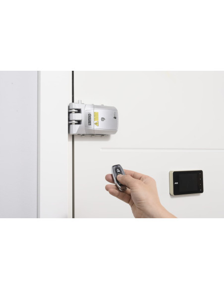 Cerradura electrónica REMOCK LOCKEY PRO plata con mando a distancia