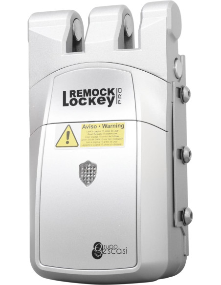 Cerradura electrónica REMOCK LOCKEY PRO plata con mando a distancia